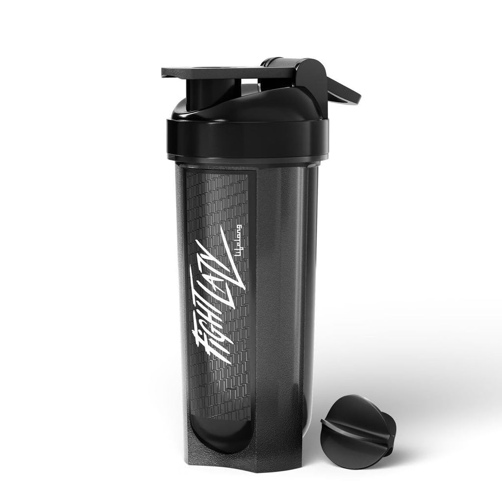 Gym Typhoon Shaker Bottle 700ml | BPA Free Protein Shaker Bottle for Gym | Sipper Water Bottle for Adults |100% Leakproof Bottle for Protein, BCAAs, Pre Workout for Men & Women (Black)