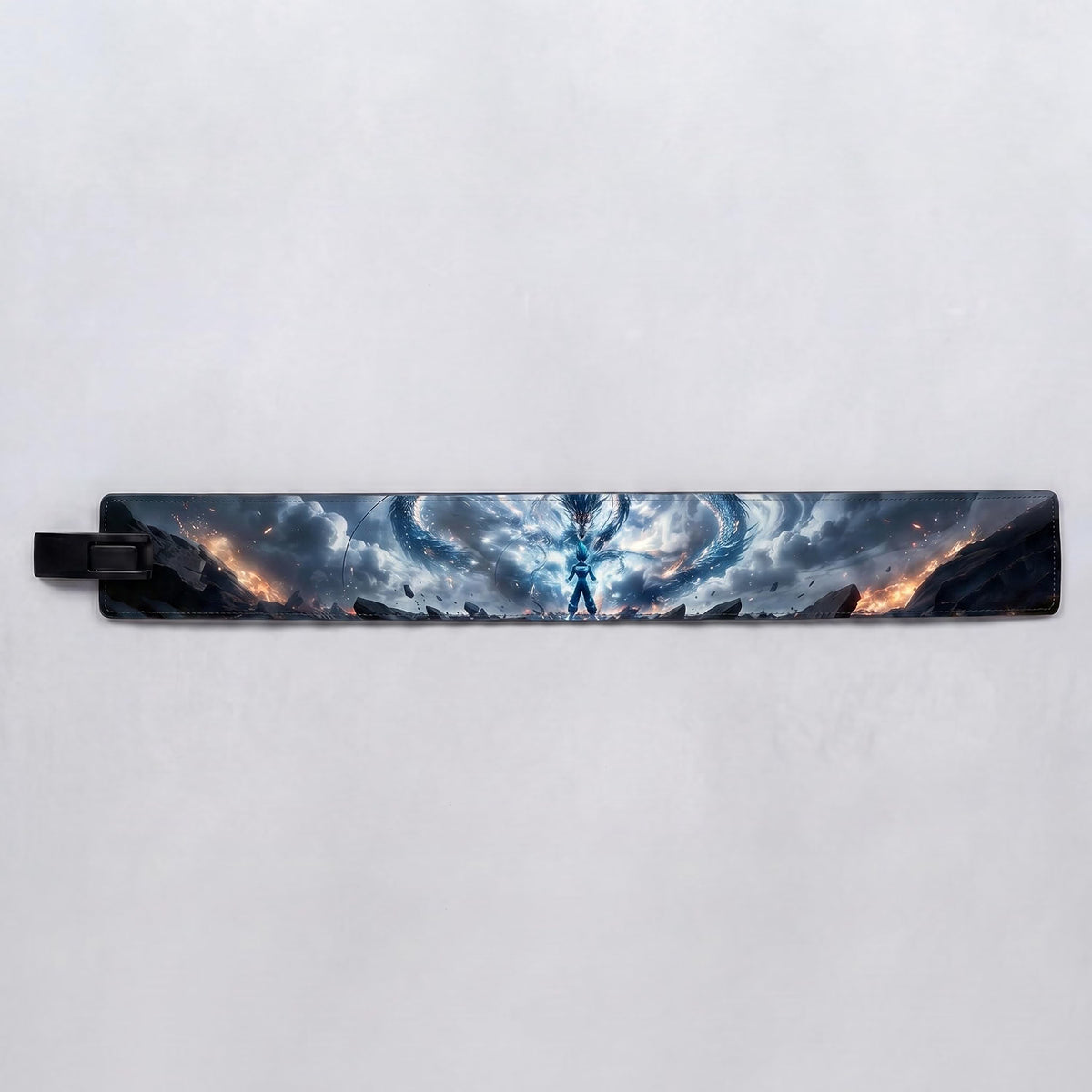 13mm Storm Dragon Weightlifting Lever Belt (Blue, M)